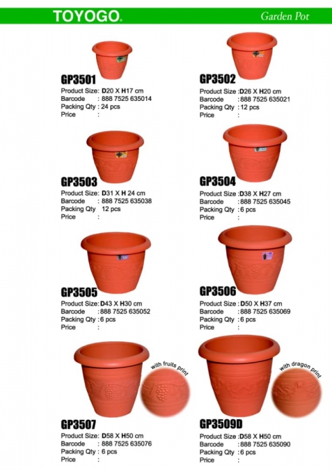 35 series round garden pot