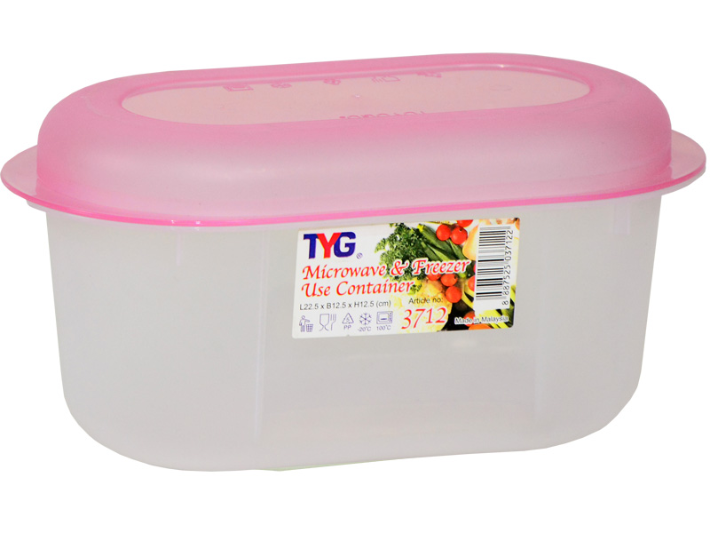 Oval Microwave Container, Code: 3712