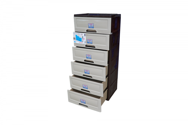6 Tiers Wide Storage Drawers (Code: 609-6)