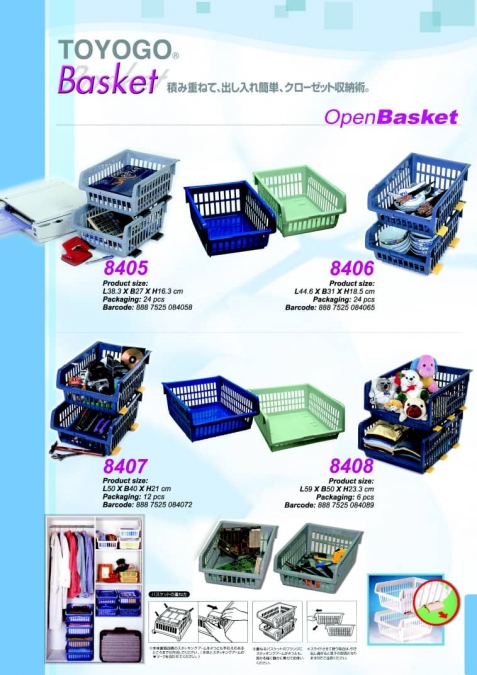 84 series open basket