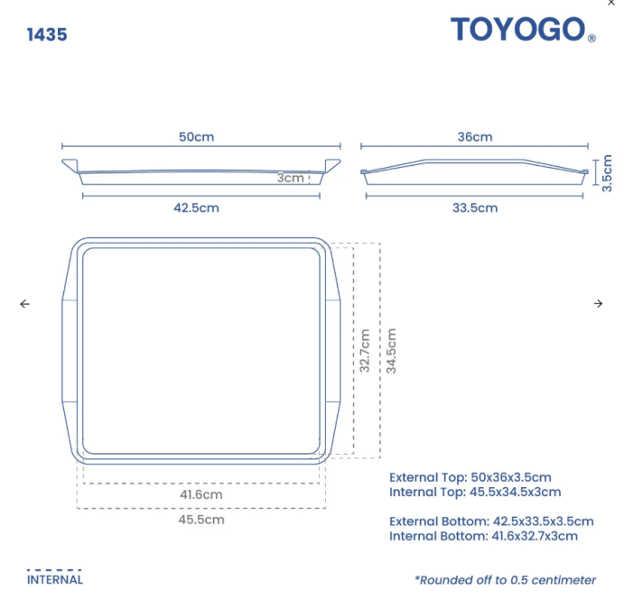 Food Serving Tray, Code: 1435