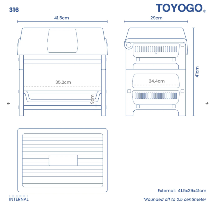 Dish Rack with Cover (Code: 316)