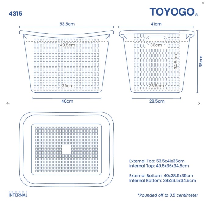 Laundry Basket, Code: 4315