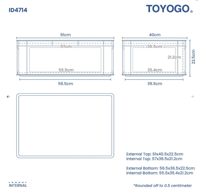 Industrial Stackable Container, Code: ID4714