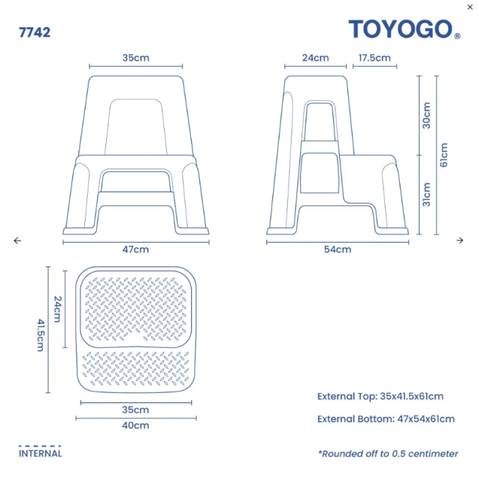 Plastic Ladder, Code: 7742