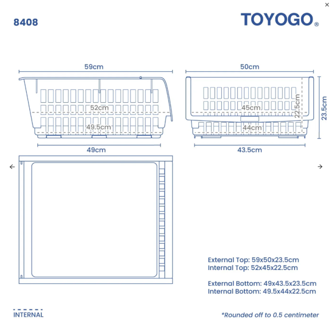 Stackable Open Pull Basket (84 series)