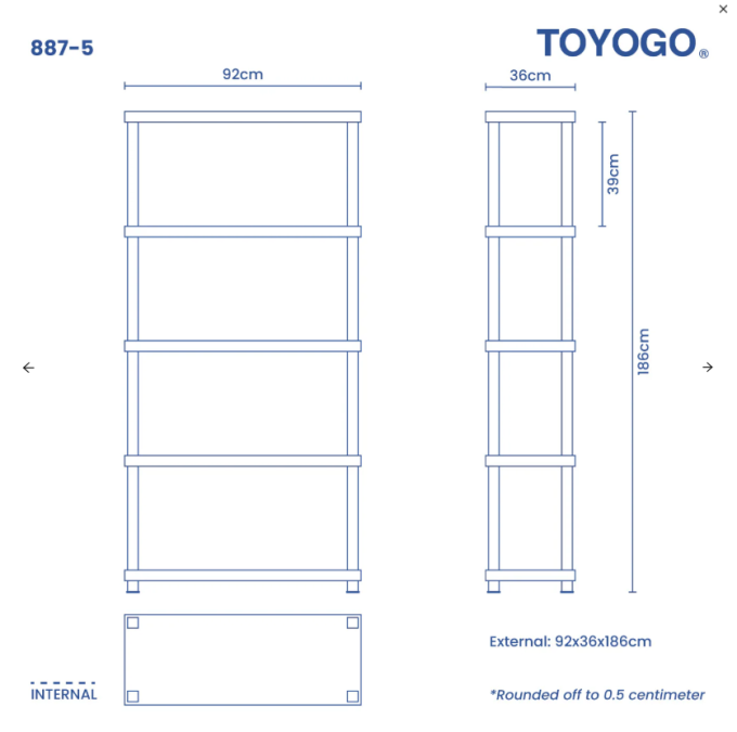 Plastic Shelf (Code: 887-5G)