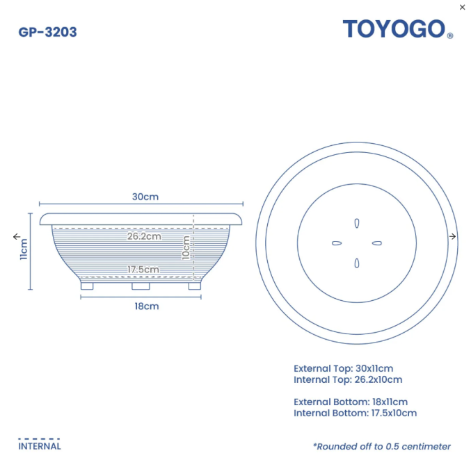 Flat Garden Pot (32 Series)
