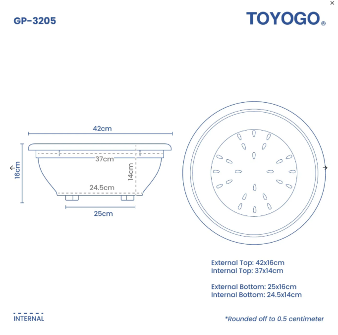 Flat Garden Pot (32 Series)