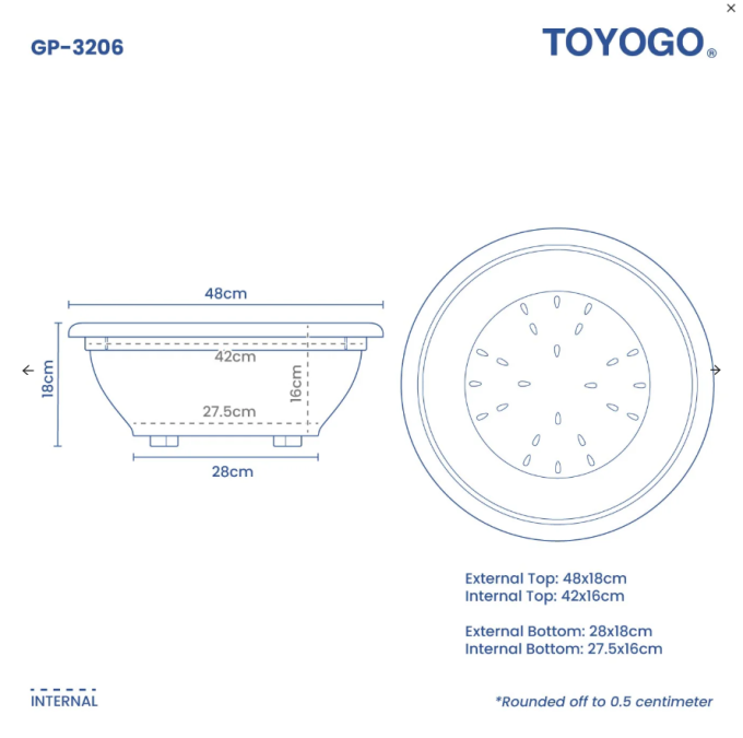 Flat Garden Pot (32 Series)