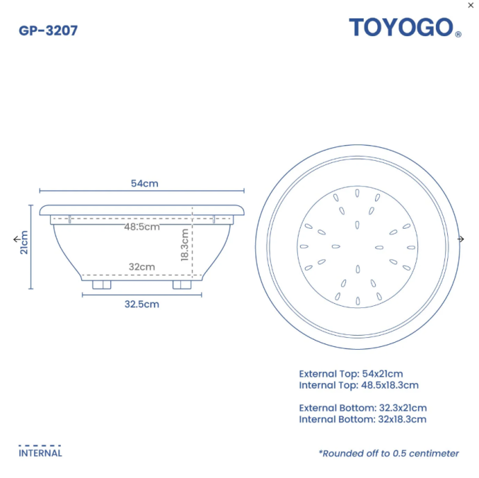 Flat Garden Pot (32 Series)