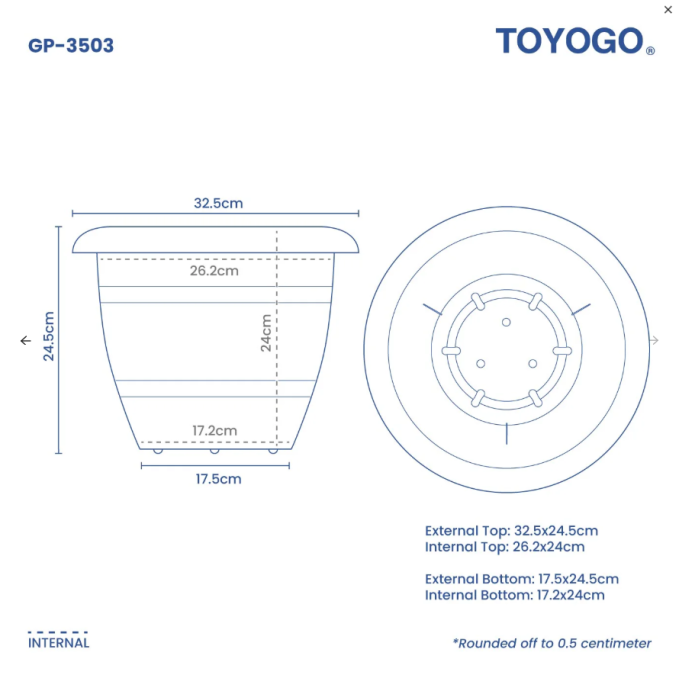 Round Garden Pot (35 series) Round Garden Pot (35 series)