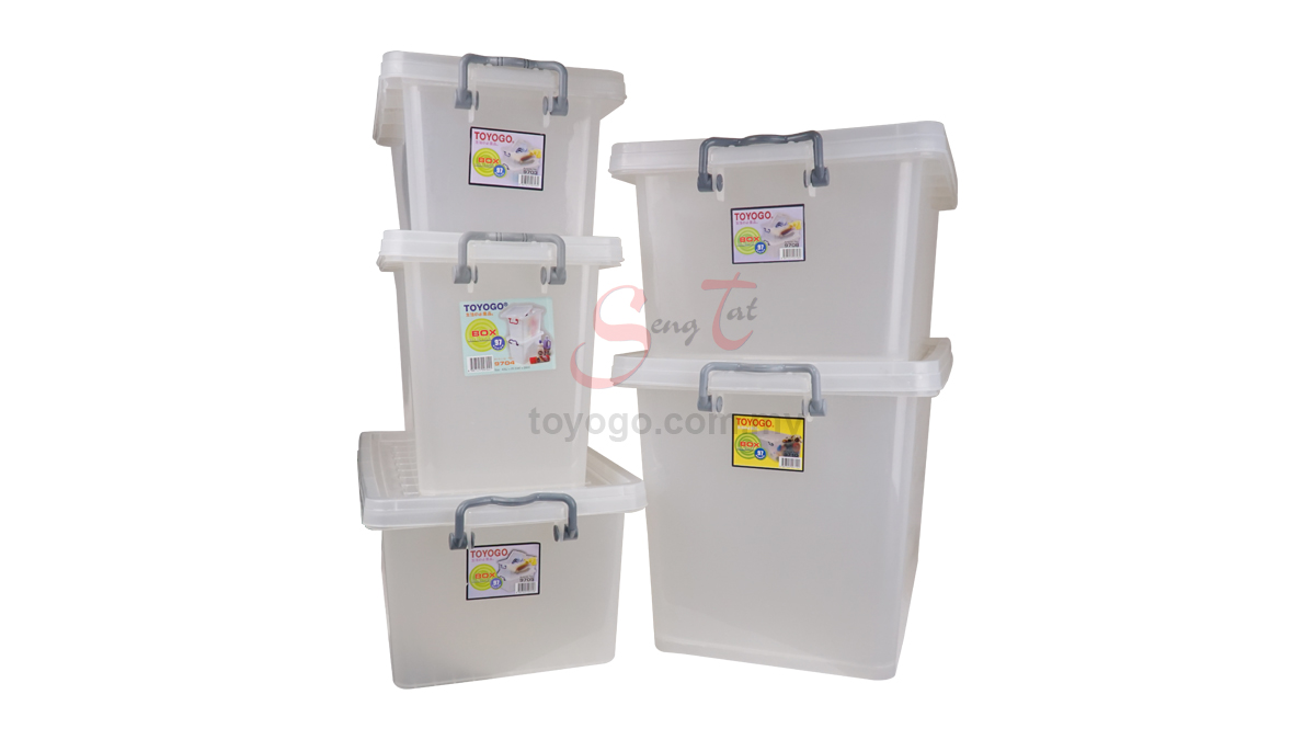 13L-49L Storage Box with Cover (Code: 9703 9704 9705 9706 9708 9710)