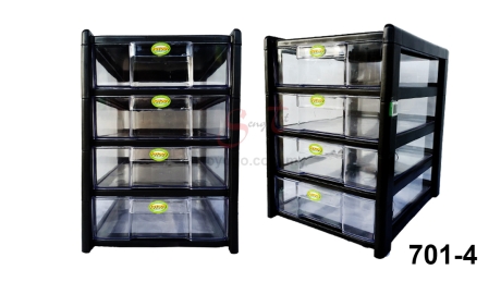 4T/6T/8T/10T Clear Storage Drawers with Wheels (Code: 701-4 701-6 701-8 701-10)